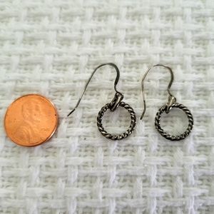 Silver dangle earrings